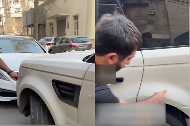 Bakıda parklanmış avtomobilə ziyan vurulub: Başqasının əmlakına qəsd edəni hansı cəza gözləyir? – VİDEO